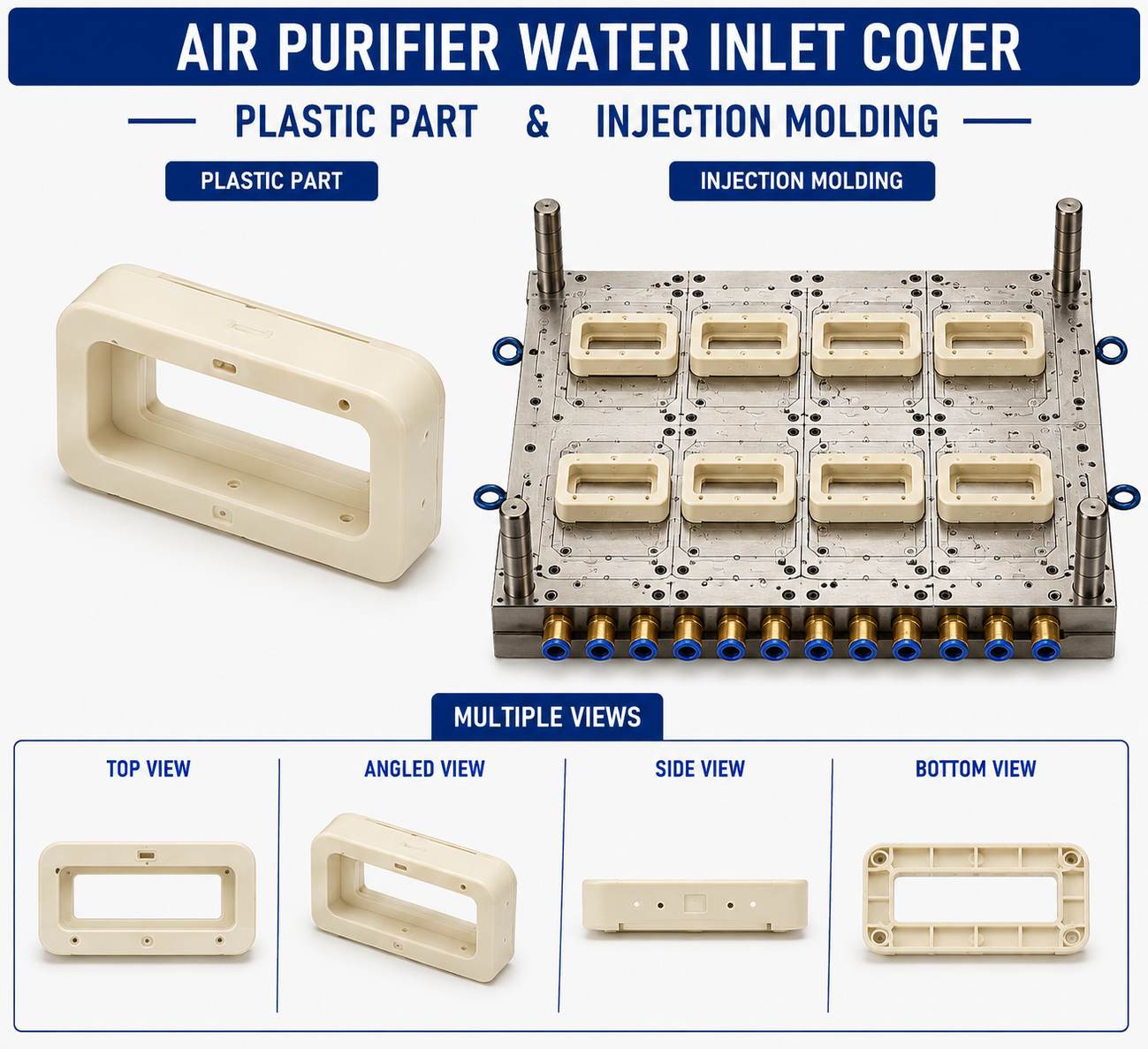 Air Purifier Plastic Water Inlet Cover Mould and Moulding Service